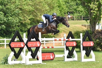 Joseph Fernyhough leads the Equitop Myoplast Senior Foxhunter Second Round at the Bicton Arena